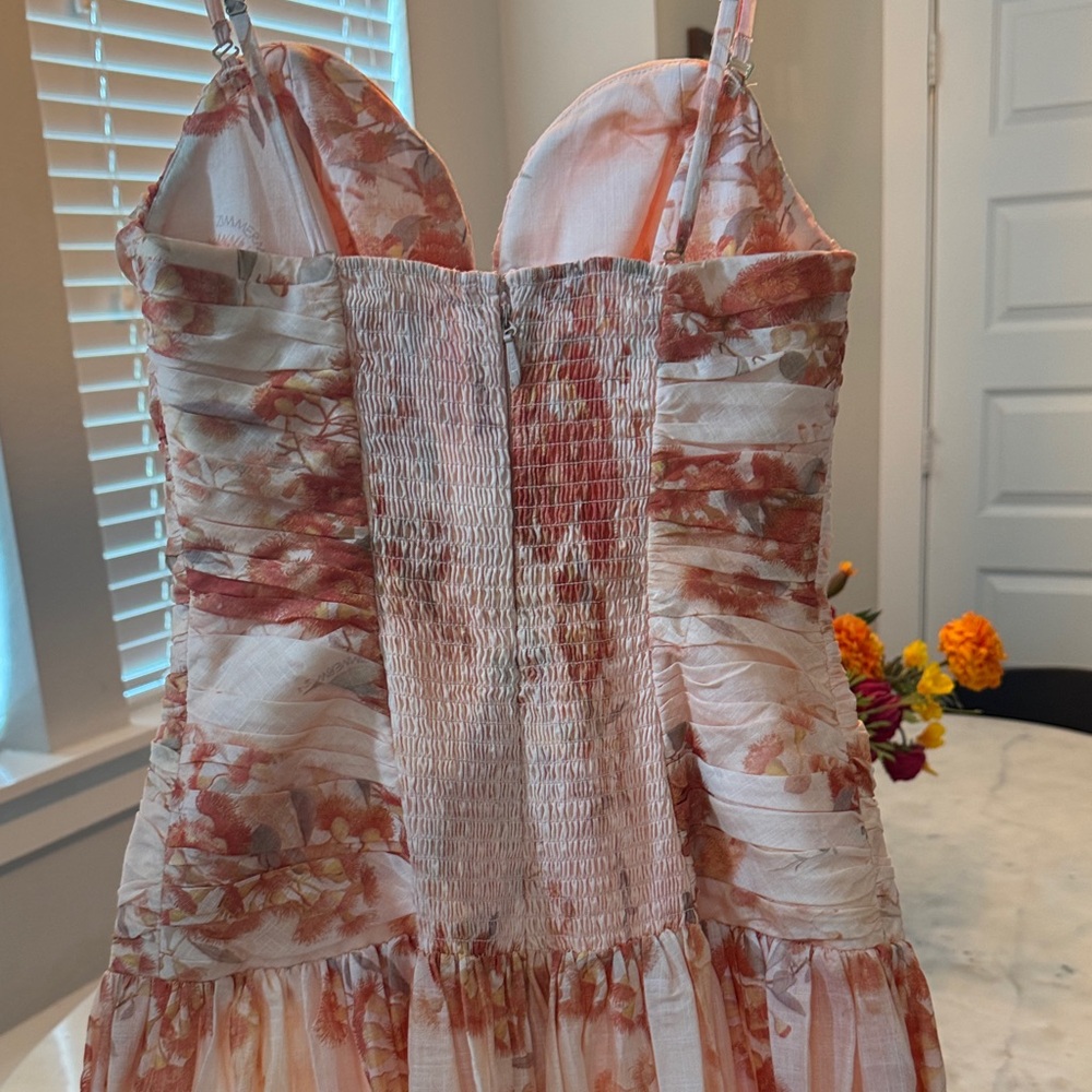 Zimmermann Cascadian floral strapless midi dress - Picture 7 of 11